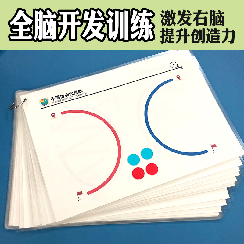 Whole Brain Puzzle thinking dedicated to training teaching aids left and right Brain development Divine Instrumental Fine Action Training Parent-child Toys