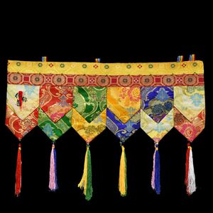 Tibetan-Style Fabric Ethnic Tibetan-Style Drapes for Temple, Home, Store Decoration, Puma Table Drapes, Wall Hangings, H