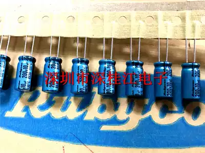 200V10UF 8X16 130 degrees RX30 series high frequency Japanese Ruby aluminum electrolytic capacitor 10UF200V