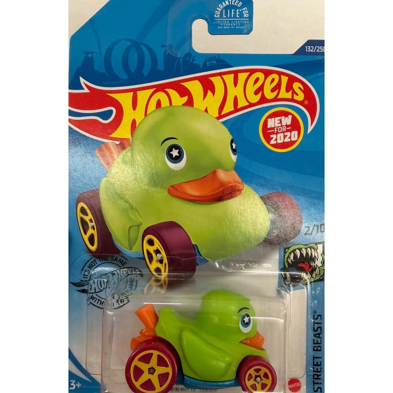 Hotwheels Super Duck Car Green Rare Duck N Roll 132/
