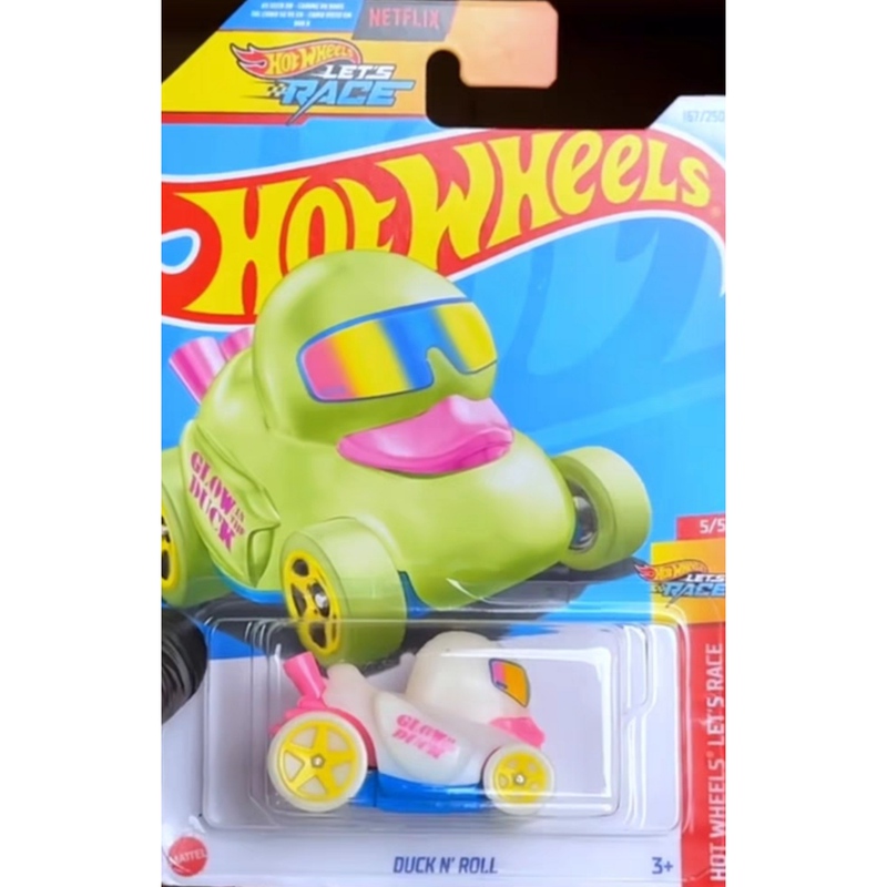 Hot Wheels Super Sunglasses Duck Car Green Original Duck N Roll 167 24J