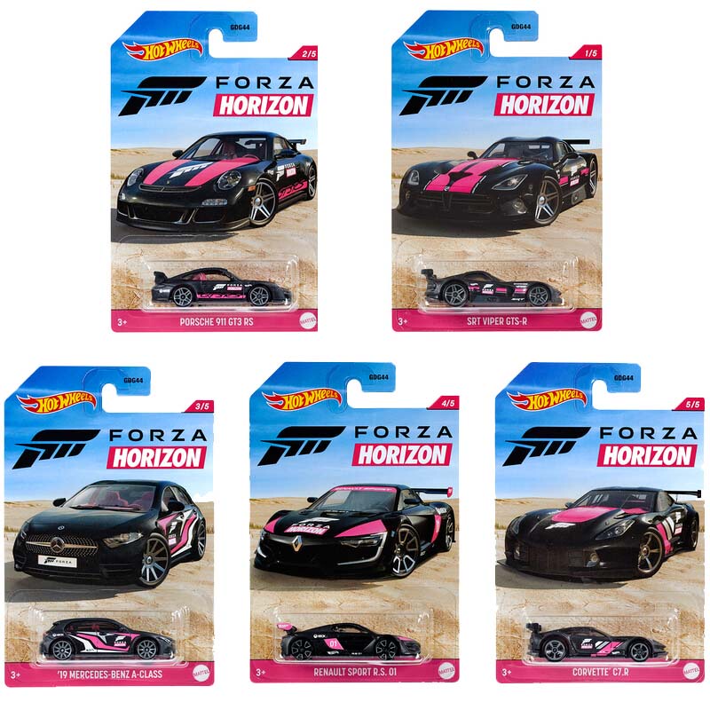 Hot Wheels Forza Horizon Porsche 911 Mercedes-Benz Viper Renault Gdg44 Hot Wheels Forza Horizon Porsche 911 Mercedes-Benz Viper Renault Gdg44