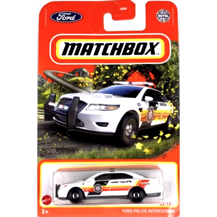 Matchbox Matchbox Ford Classic Police Car White Ford Police Intrceptor 42/