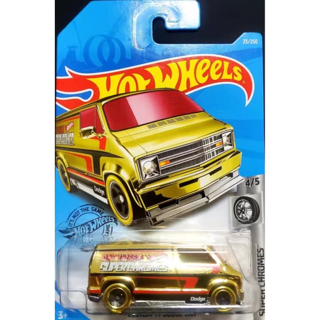 Hotwheels Dodge Modified Van/Gold-Plated Dodge Van 23 Rare