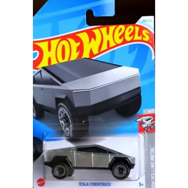 Hotwheels Tesla Cybertruck Silver Cybertruck 246 24Q