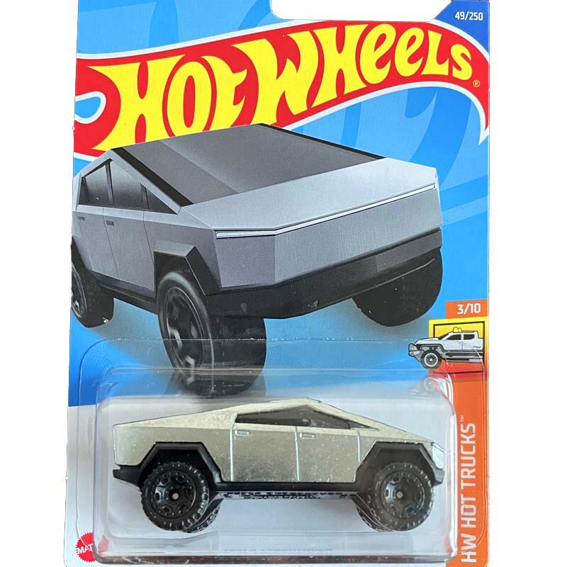Hot Wheels Tesla Cyber Pickup Silver Cyber Truck 49 22B
