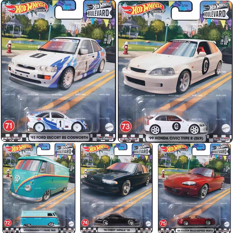 Hotwheels Garden Avenue 15 Honda Civic Mazda Volkswagen Ford Chevrolet/Gjt68