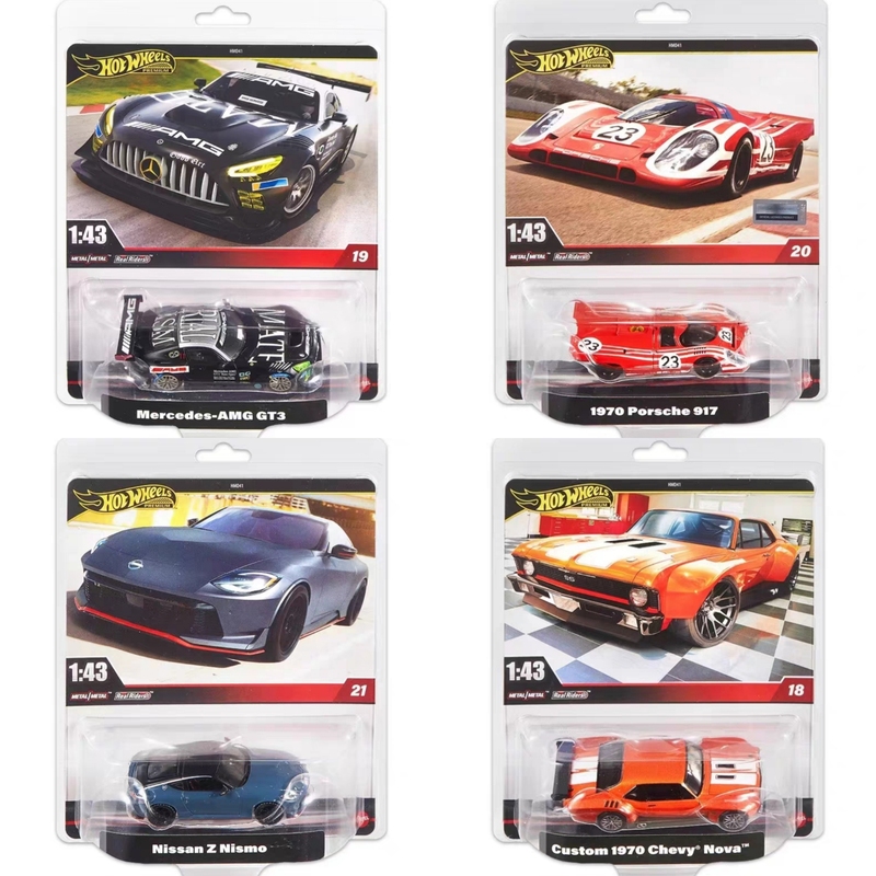 Hot Wheels 1:43 Series Mercedes-Benz Nissan Porsche 917 Chevrolet/Hmd41