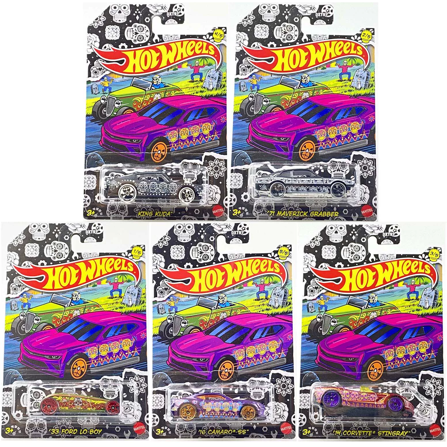 Hot Wheel Hotwheels мексиканский Dead Ford Corvette Plus Chevrolet DXT91