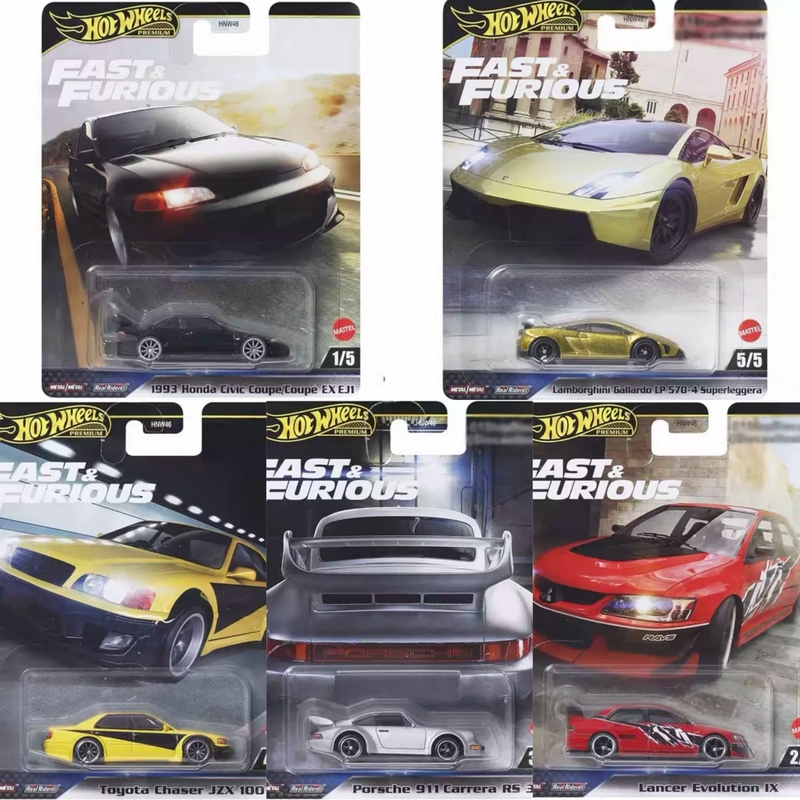 Hotwheels Fast and Furious Civic Mitsubishi 9Th Generation Lamborghini Porsche Toyota