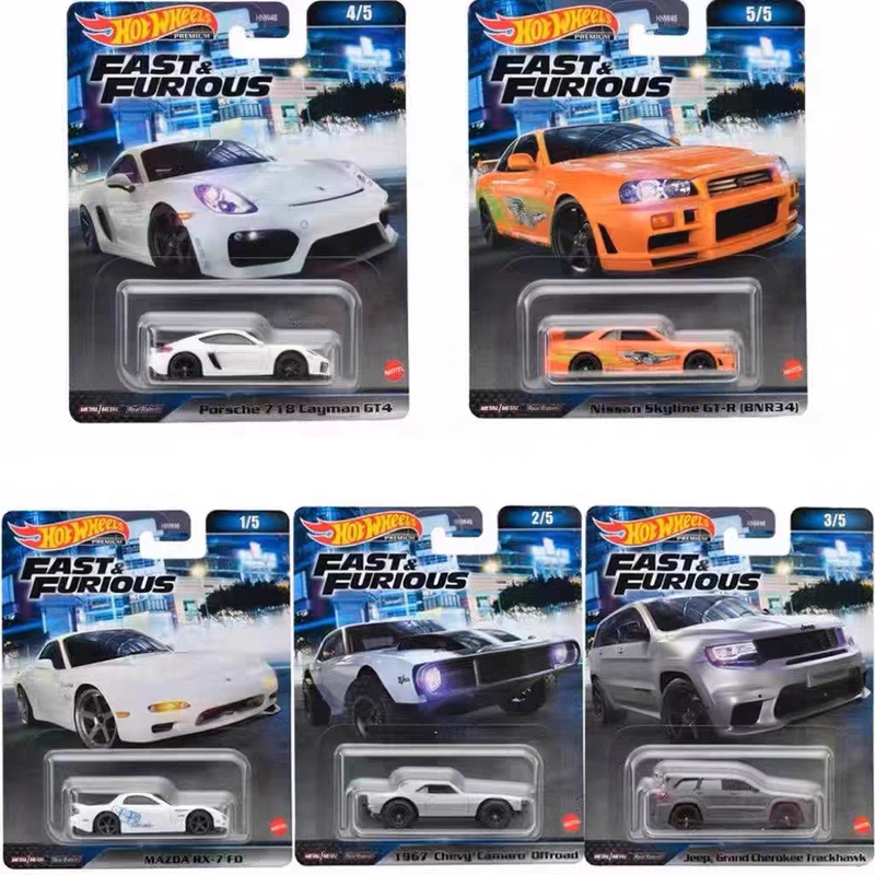 Hotwheels Fast and Furious 2023 God of War Porsche Mazda Meco Jeep Hnw46