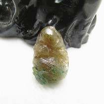 Natural jade Dushan jade Nanyang jade Dushan carved Ruyi pendant Auspicious Ruyi jade pendant spike