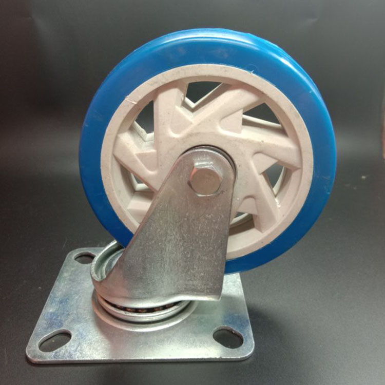 4-inch 5-inch double-bearing silent universal wheel plastic flatbed special noise-free caster trolley wheels