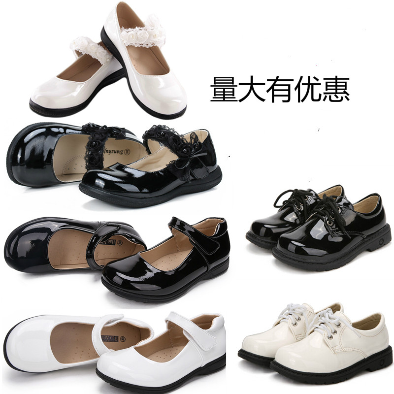 Children's choral performance Leather Shoes Primary And Middle School Students Singing Competition Shoes Men And Women Leather Shoes Performance Artificial Leather 