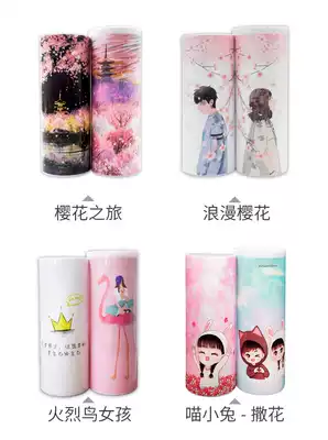 Net red stationery box multifunctional cylindrical pen box for boys and girls 1-2-3-4th grade simple kindergarten cylindrical pen