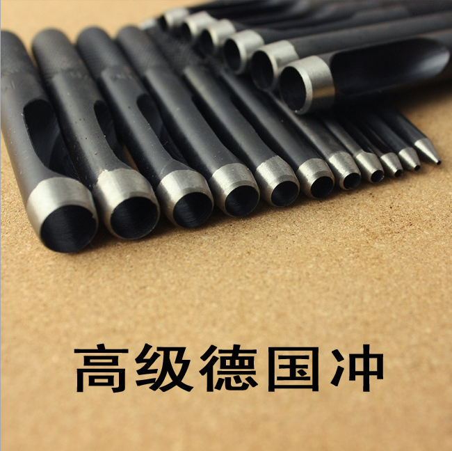 1-50mm Black belt punch belt punch Leather punch Round steel Chrome vanadium steel punch