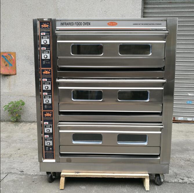 Henglian GL-6A stainless steel bread oven commercial oven electric oven three-layer six-pan bread oven