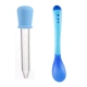 Синий (сумка) x1+синяя температура мягкая ложка x1
