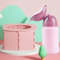 Розовый писсуар для принцессы, туалет