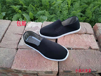 Traditional handmade white plastic bottom set foot cloth shoes single shoes men and women wear daily casual wear and wear without smelly feet low help
