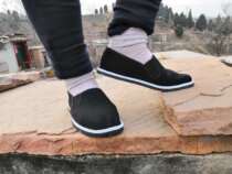 Male And Female Rubber Bottom Tire Base Cloth Shoes Cover Black Work Single Shoe Special Large Code Breathable Anti Slip Wear