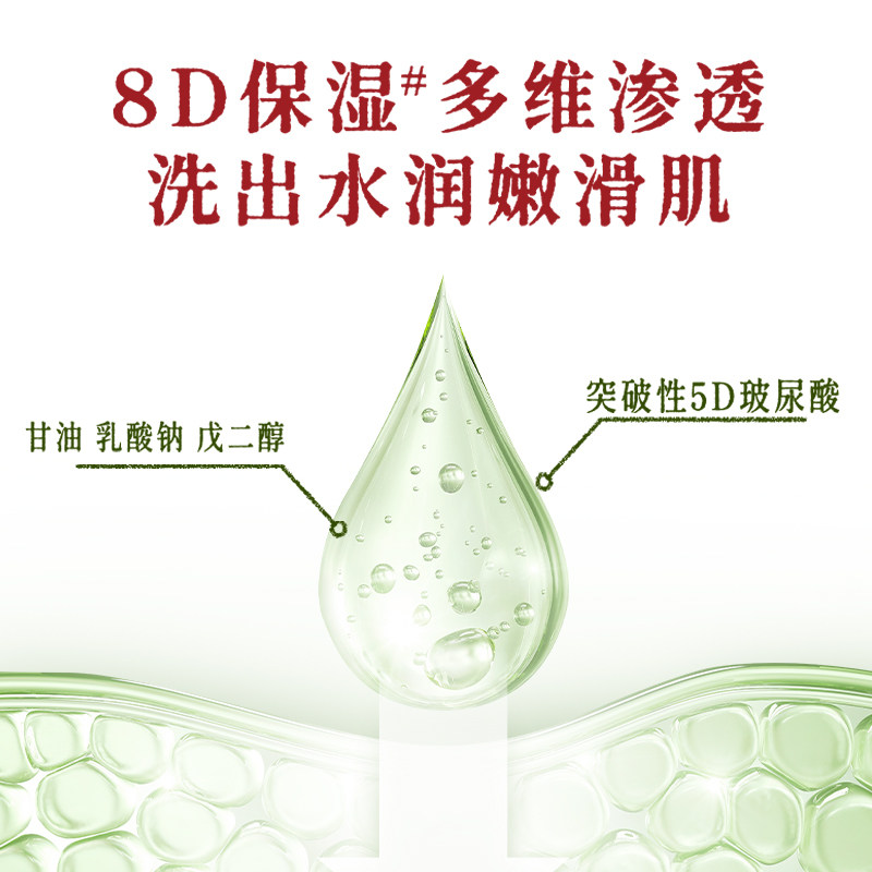 [New Product]Jinghua Hyaluronic Acid Shower Gel 550ml Body Moisturizing Bath with Long-Lasting Fragrance