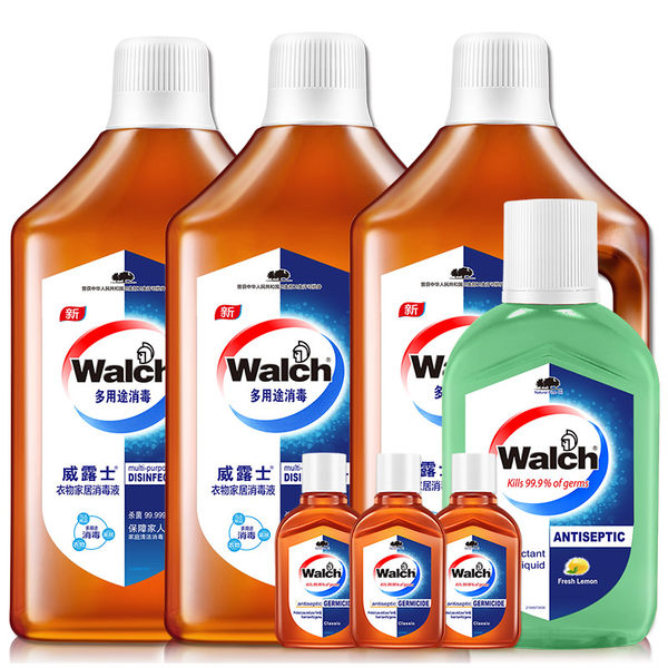 威露士衣物家居消毒液 1L*3瓶 天猫优惠券折后￥49包邮（￥99-50） 送新加坡版除菌液330ml+60ml消毒液旅行装*3瓶