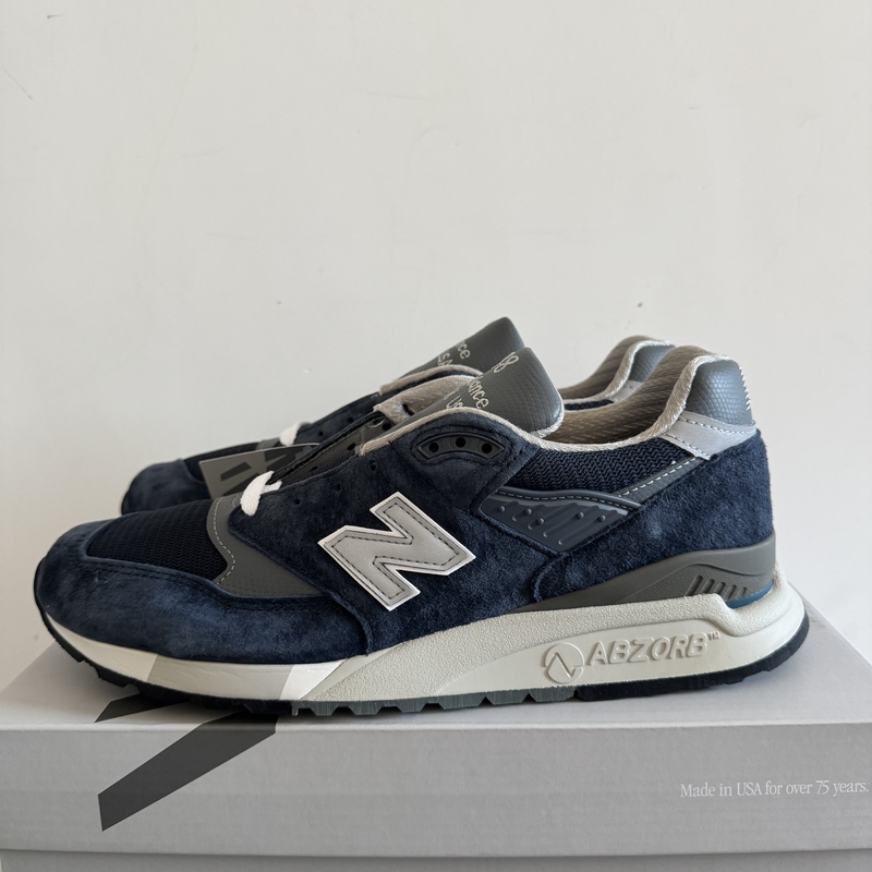 New Balance U998Nv Nb998 American-Made Navy Blue Retro Jogging Casual Shoes