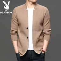 09-9618 (сплошной цвет два пряжки) вязаный кардиган бежевый