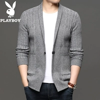 09-9620 (твердый цвет без пряжки) вязаный кардиган серый