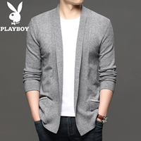 09-9621 (края сумки разные цвета) вязаный кардиган серый