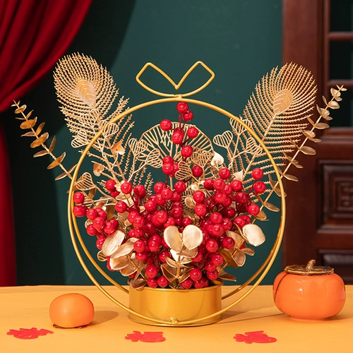 Голливудский Синдзин Формирование Формирования Продукты Высокая красная корзина цветочной корзины.