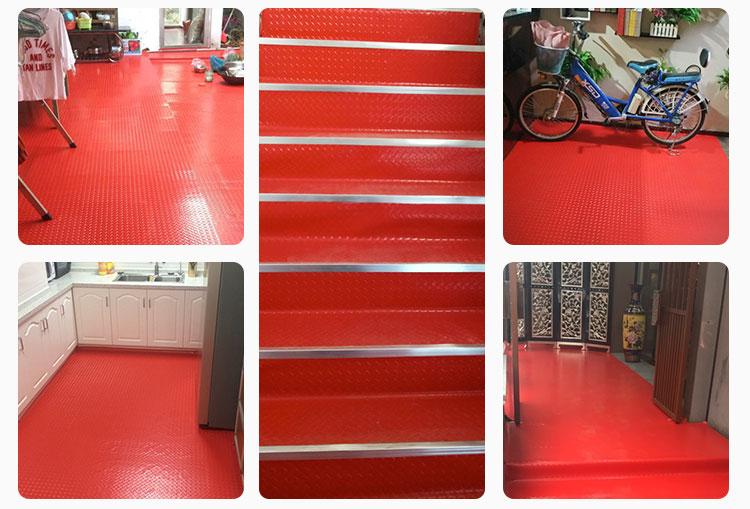 Thảm nhựa chống thấm PVC chống trượt thảm sàn nhà bếp mat phòng tắm cửa mat thảm chống cháy nhựa sàn mat - Thảm sàn thảm chùi chân chống trượt