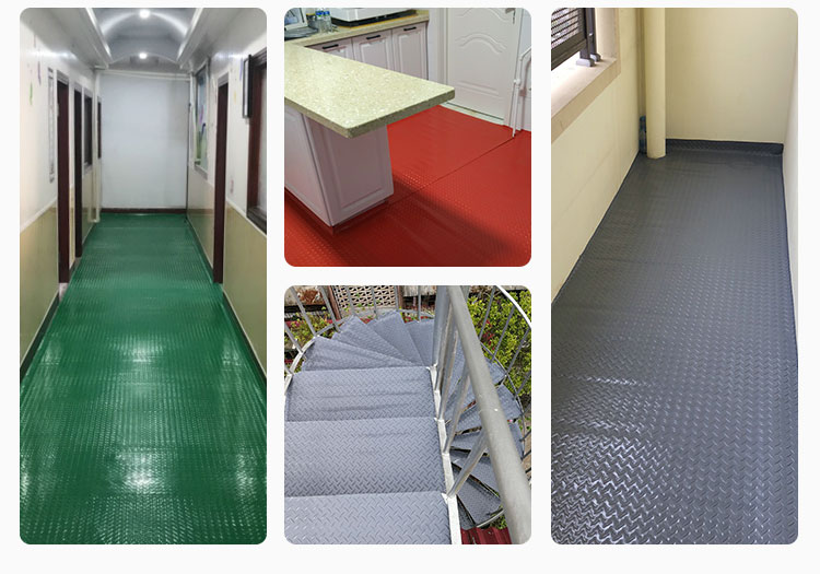 Thảm nhựa chống thấm PVC chống trượt thảm sàn nhà bếp mat phòng tắm cửa mat thảm chống cháy nhựa sàn mat - Thảm sàn thảm chùi chân chống trượt