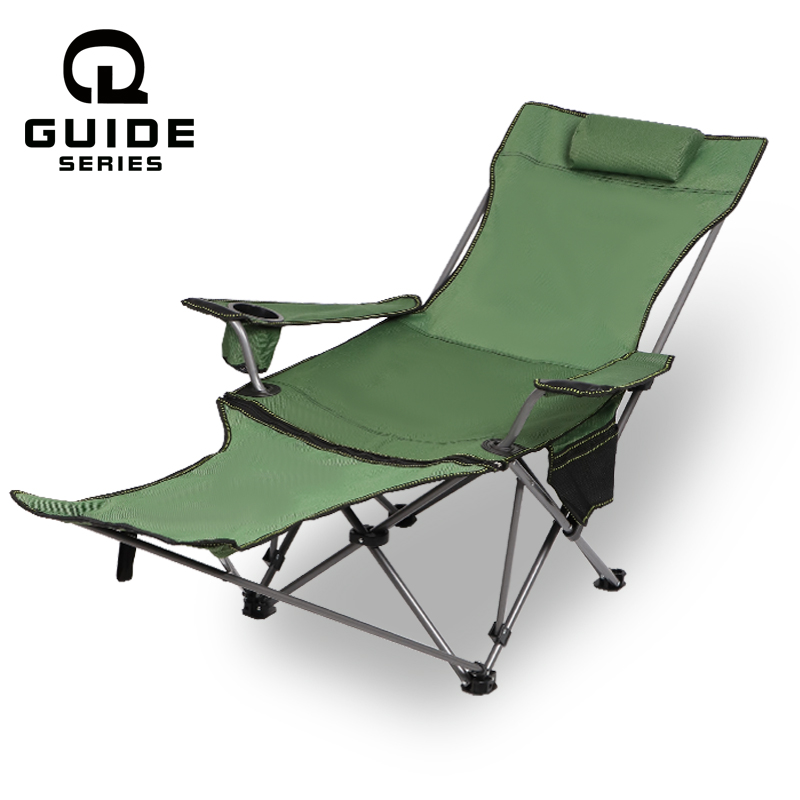 Outdoor folding reclining chair backrest fishing chair camping folding chair accompanying bed chair nap bed chair beach chair
