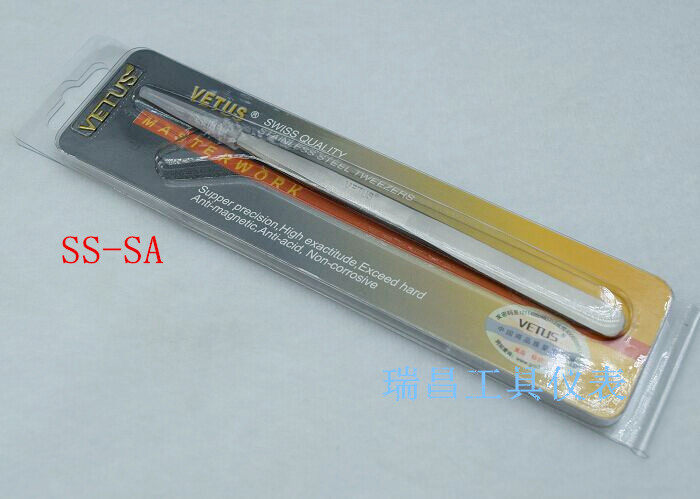 SS-SA VETUS Wittes pointy fine tweezers Swiss technology anti-magnetic anti-acid anti-fake