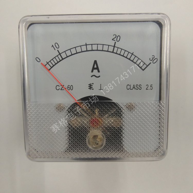 CZ-60 20A 30A 50A 10A 10A pointer table AC current meter head 60 * 60MM Ampere straight