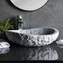 Stone Wash Basin Toilet Art Terrace Basin Home Balcony Retro Modern Face Basin Bathroom Table Basin Washbasin