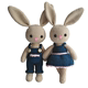 Gogoule handmade pastoral rabbit diy doll material package crochet woolen doll rabbit couple creative gift