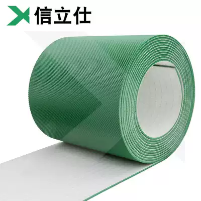Industrial belt green small lattice production line conveying diamond pattern conveyor belt PVC logistics trolley belt