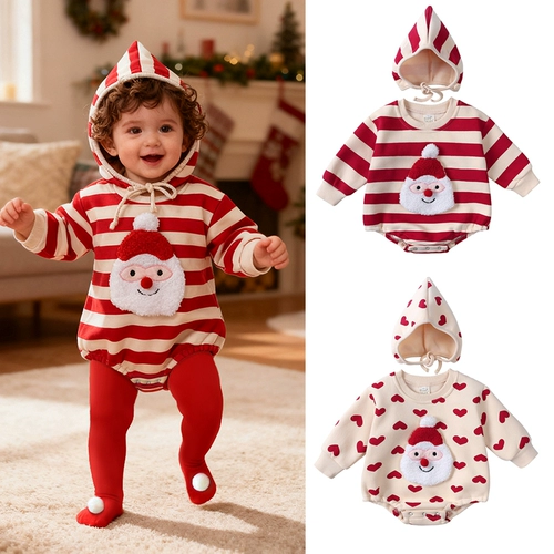 Рождественское демисезонное боди подходит для мужчин и женщин для девочек, детский удерживающий тепло комплект, в корейском стиле