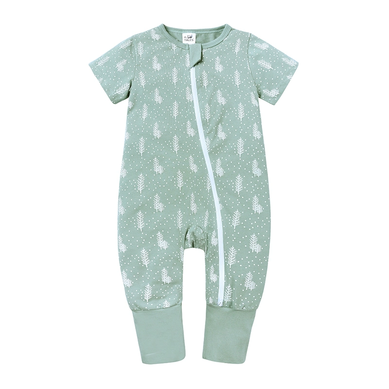 trong quần áo trẻ em trẻ em một mảnh mùa hè đáy quần cotton ngắn tay romper em bé jumpsuit dài quần áo sơ sinh romper - Áo liền quần