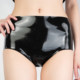 QrinK ຢາງທຳມະຊາດ ຫຍໍ້ມາຈາກ unisex high waist tight one-piece Latex
