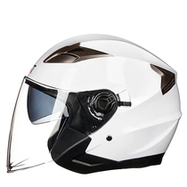 Red desert force spring and summer riding electric car helmet Autumn and winter male and female motorcycle helmet Battery half helmet