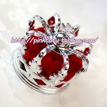 Silver Crown Cosplay Japanese red black and blue and yellow powder multi-colored hairpin hair clamp