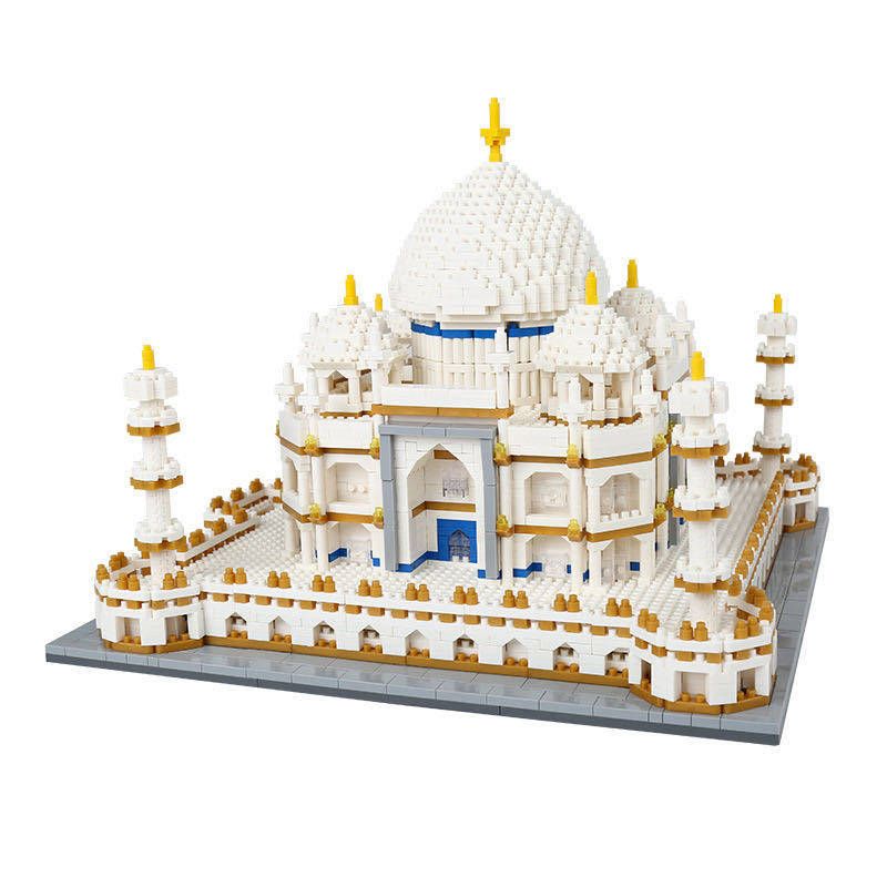 Compatible with a high building block music Taj Mahal tiny particles difficult building Castle three-dimensional puzzle assembly toy