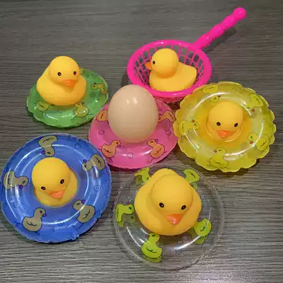 Big and small yellow duck swimming ring bathing toy Beach bath splash shower Pinch baby child baby