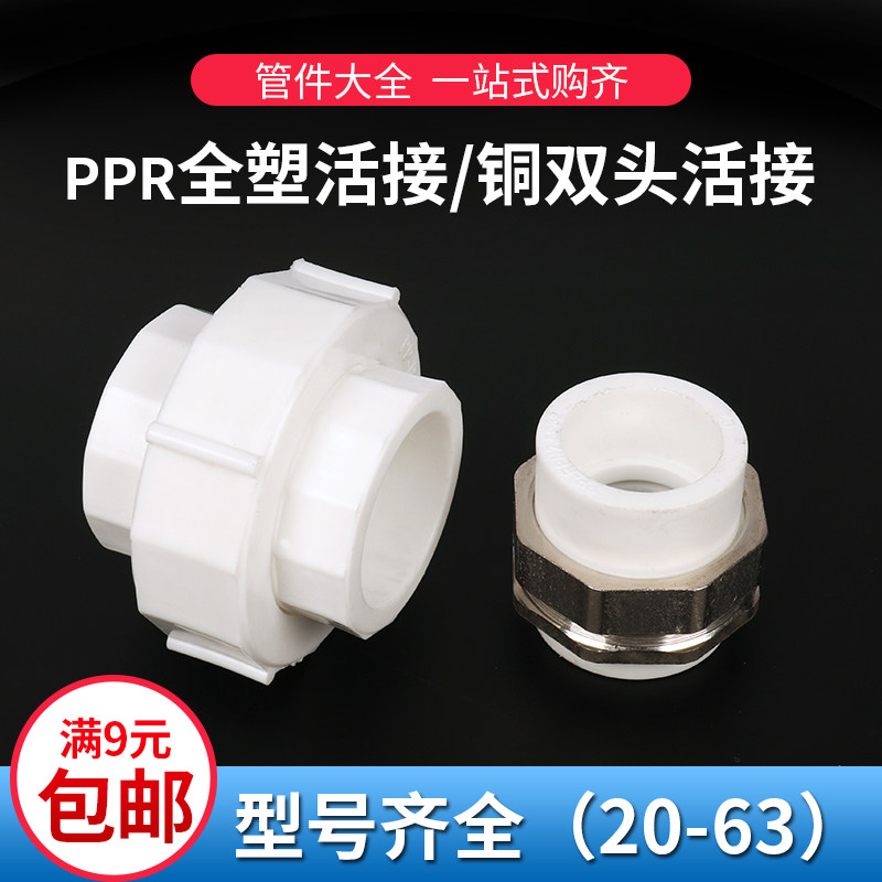 ppr accessories detachable 20 25 4 6 Sub-total plastic alive PPR double head opening removable copper iron alive pick up