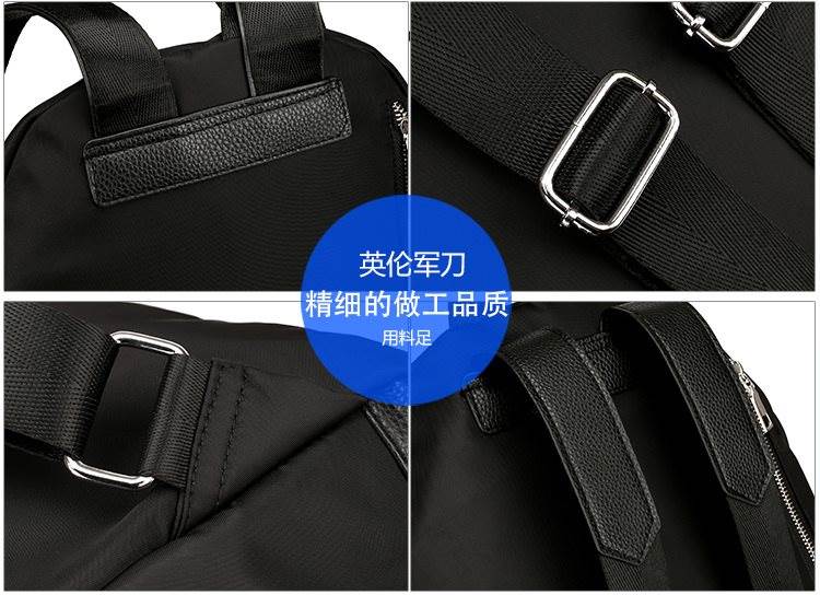 Xuân 2019 mới thời trang thể thao ba lô màu đỏ dây kéo nylon xu hướng nữ phổ biến - Túi vai đơn cặp sách