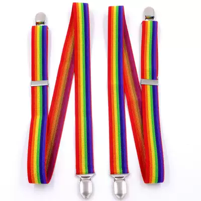 Children's baby bag clip Korean print baby elastic pants clip adjustable boys and girls baby baby suspenders